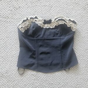 KIMCHI BLUE Corset Bustier Strapless Top Coquette Goth Lolita XS UO
